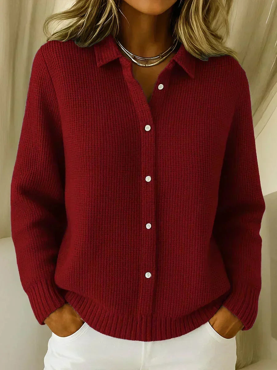 Camille™ | Textured Button-Up Cardigan