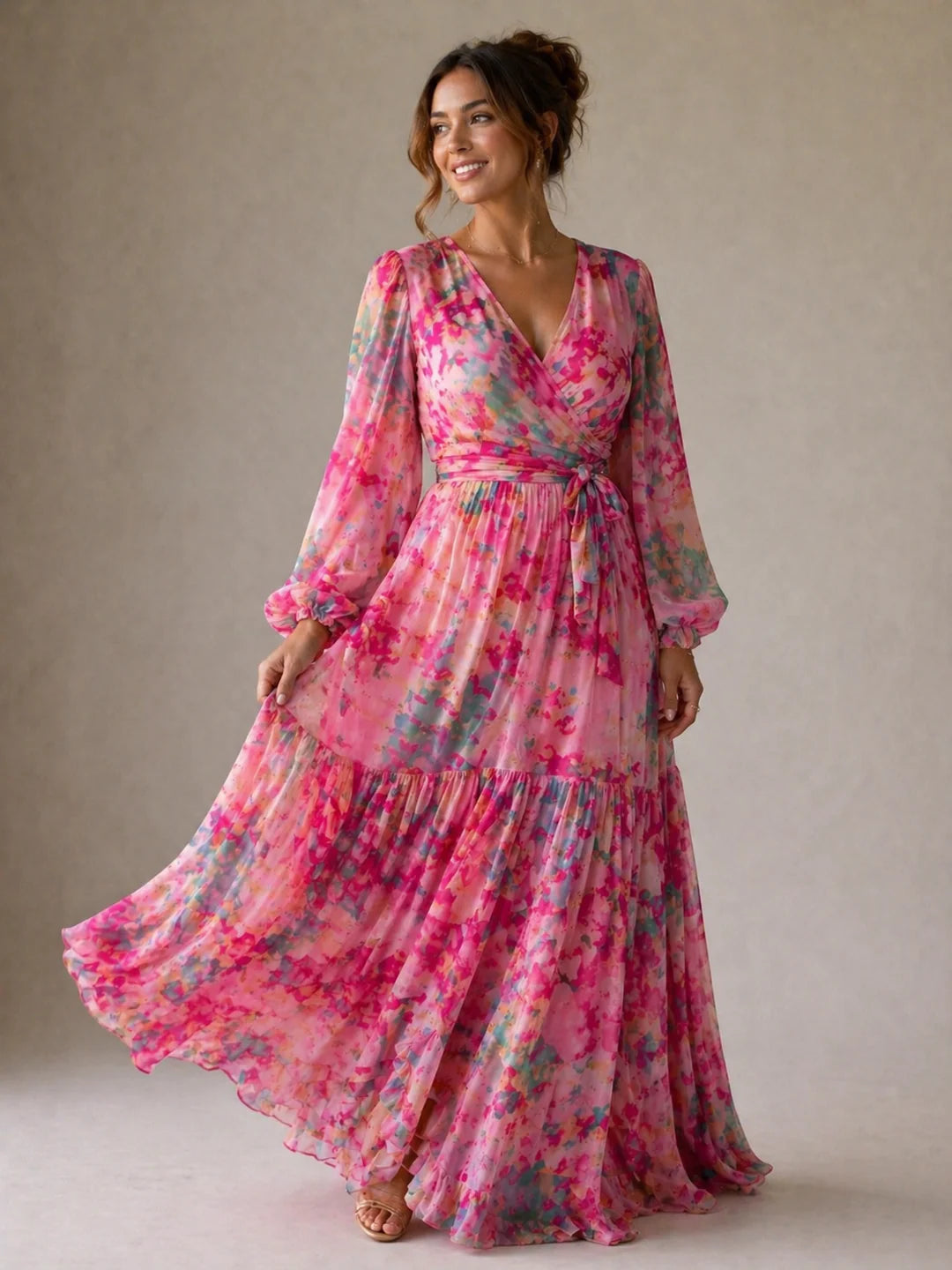 Eleanor | Wrap Dress with Floral Print