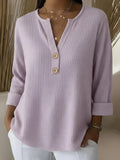 Lucinda™ | Henley Button Top