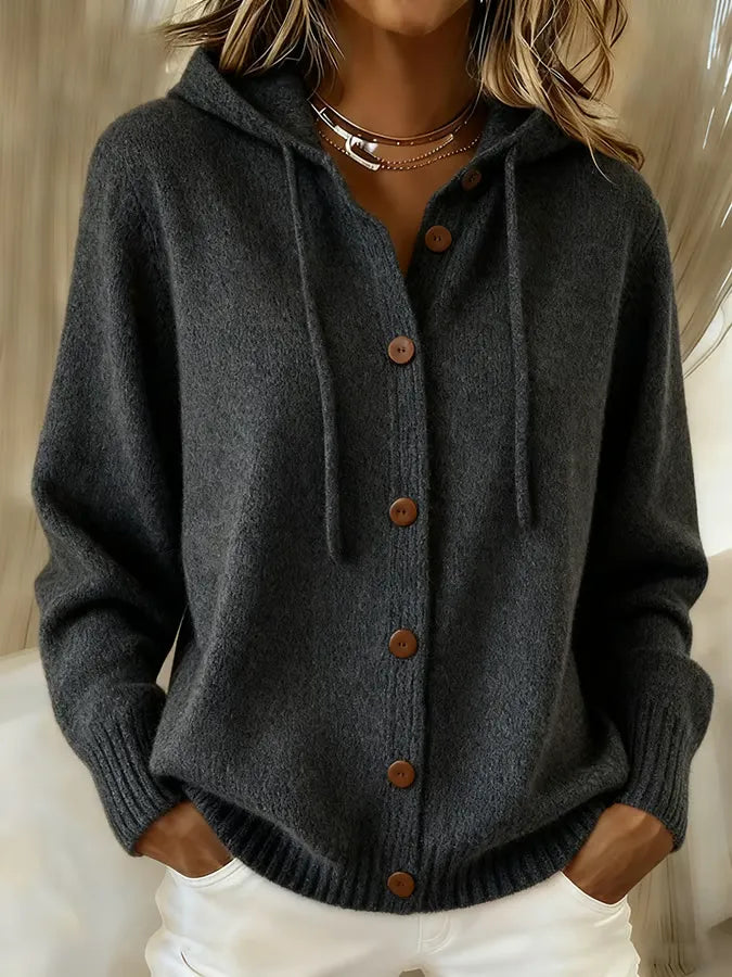 Brenda™ | Button Cardigan Hoodie
