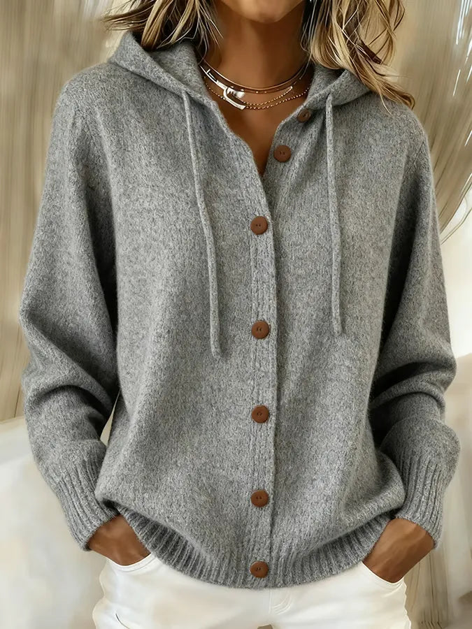 Brenda™ | Button Cardigan Hoodie