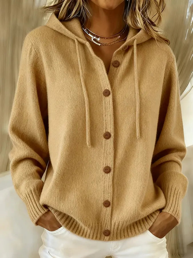 Brenda™ | Button Cardigan Hoodie