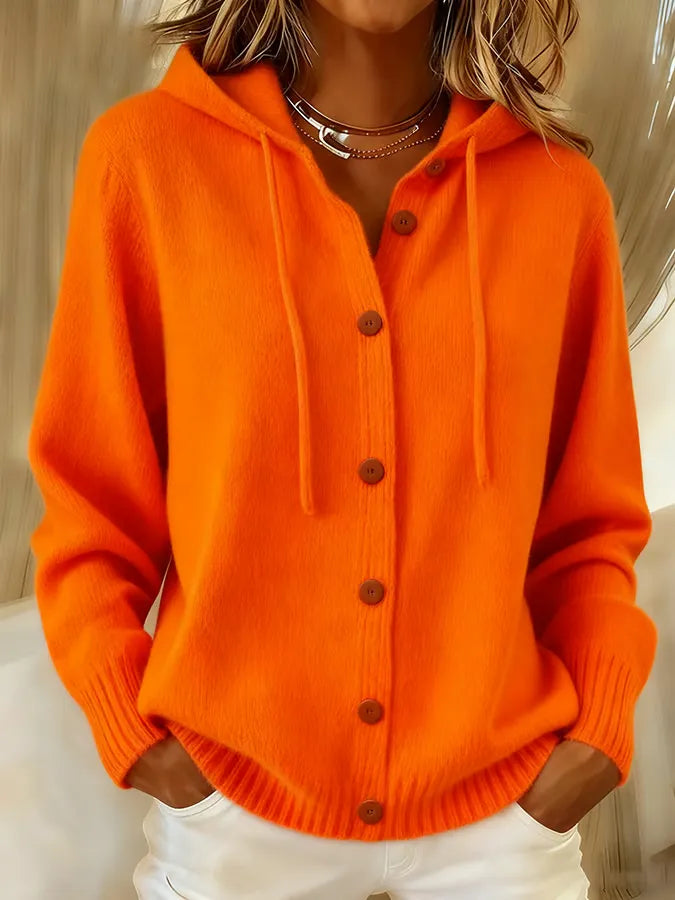 Brenda™ | Button Cardigan Hoodie