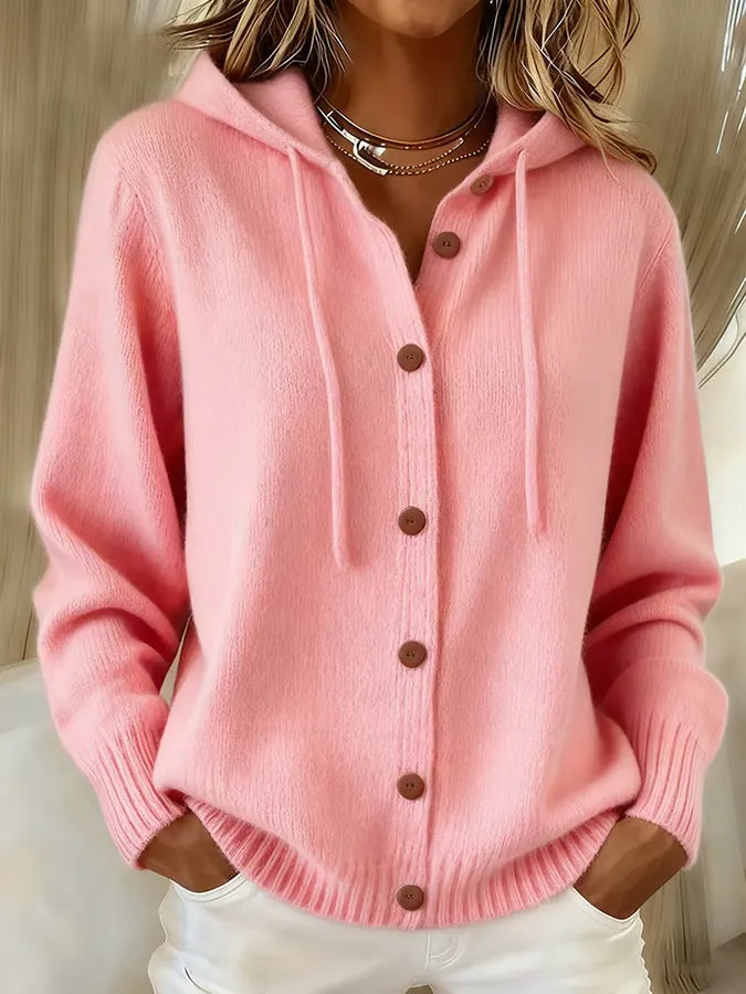 Brenda™ | Button Cardigan Hoodie