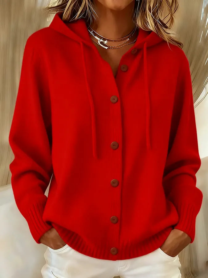 Brenda™ | Button Cardigan Hoodie