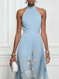 Freya | Floral Halter Maxi Dress