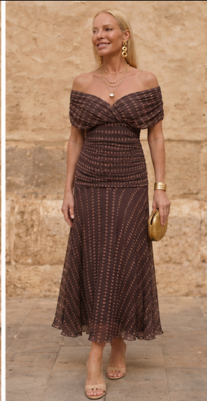 Cecelia | Geometric Flowing Dress
