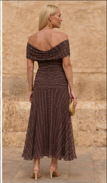 Cecelia | Geometric Flowing Dress