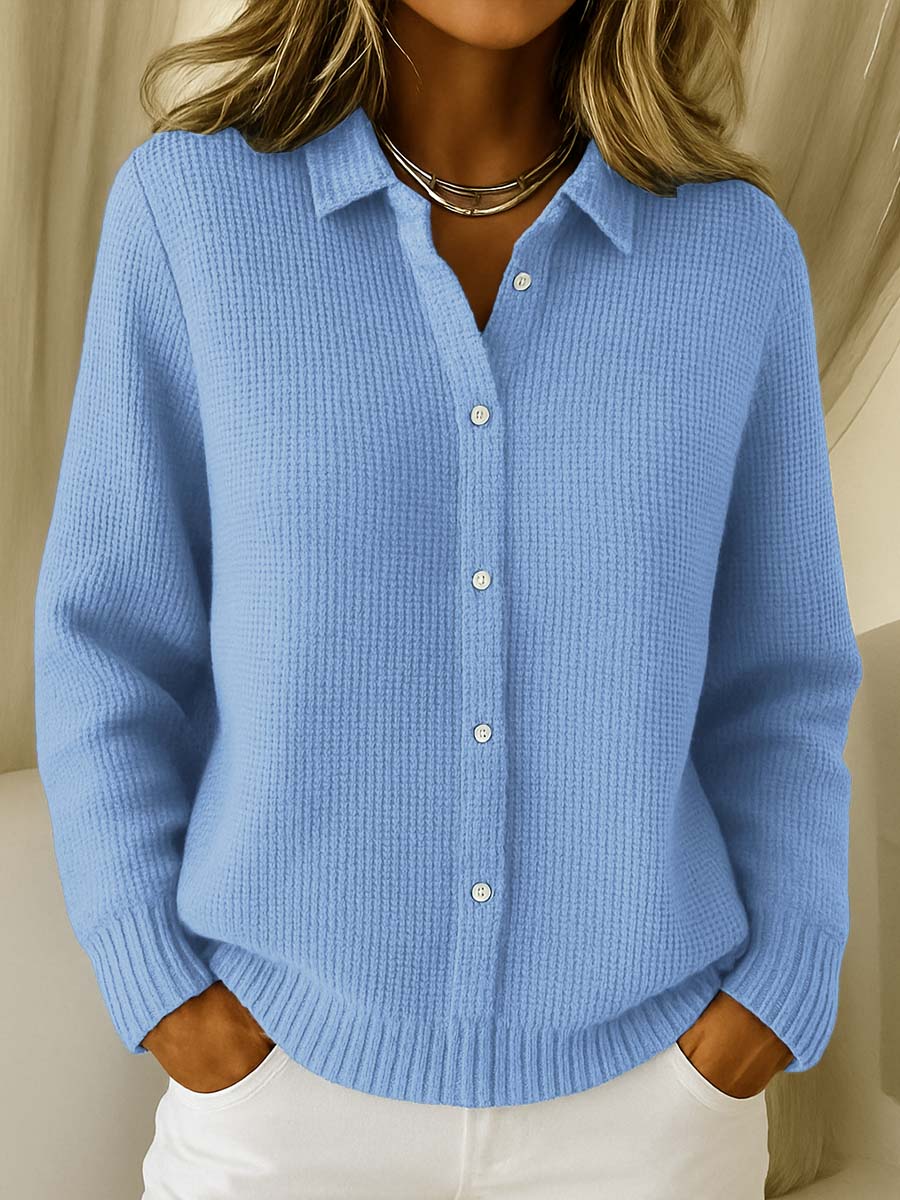 Camille™ | Textured Button-Up Cardigan