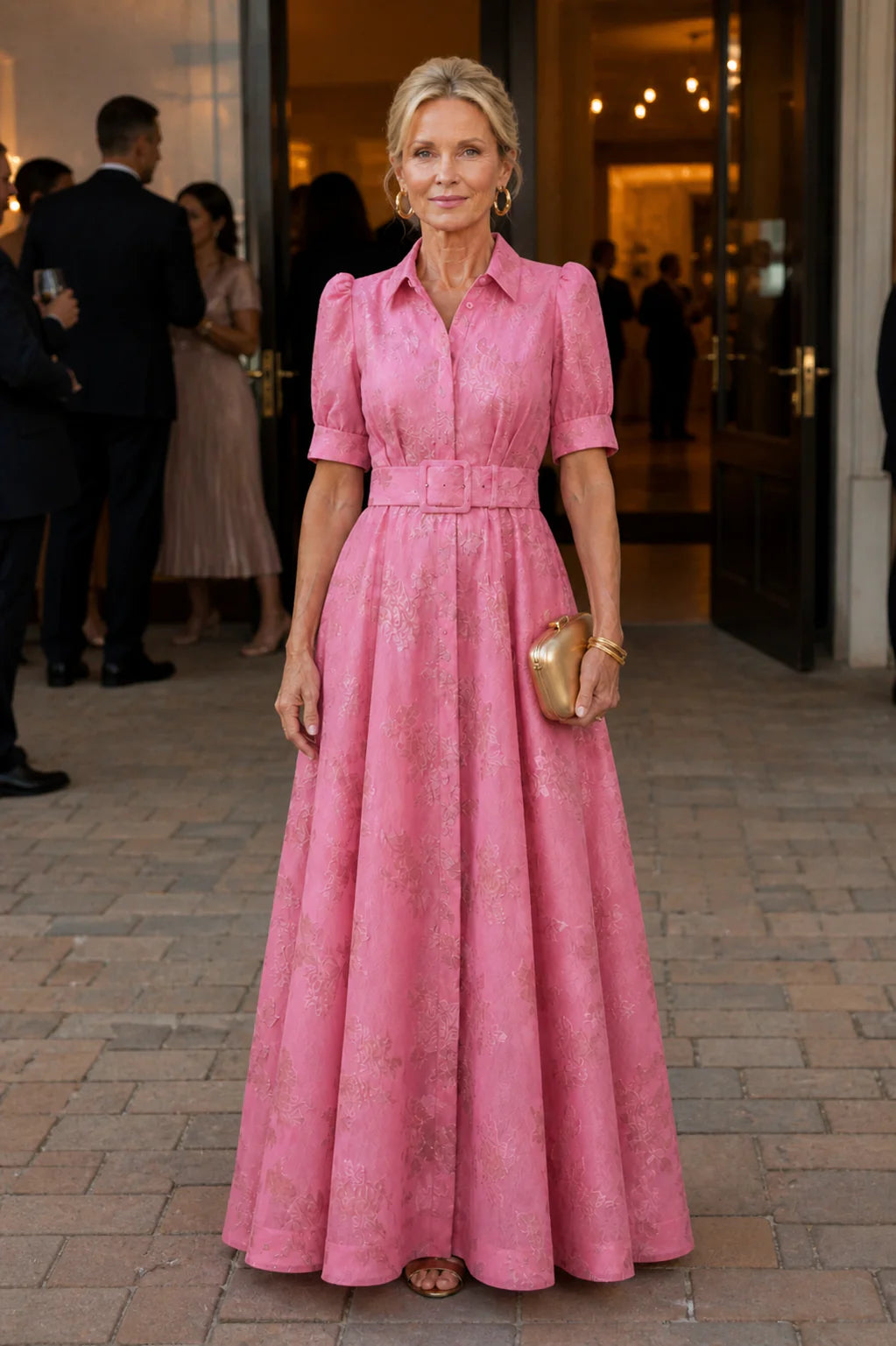 Eleanor & Rose™ | Belted Floral Maxi Dress