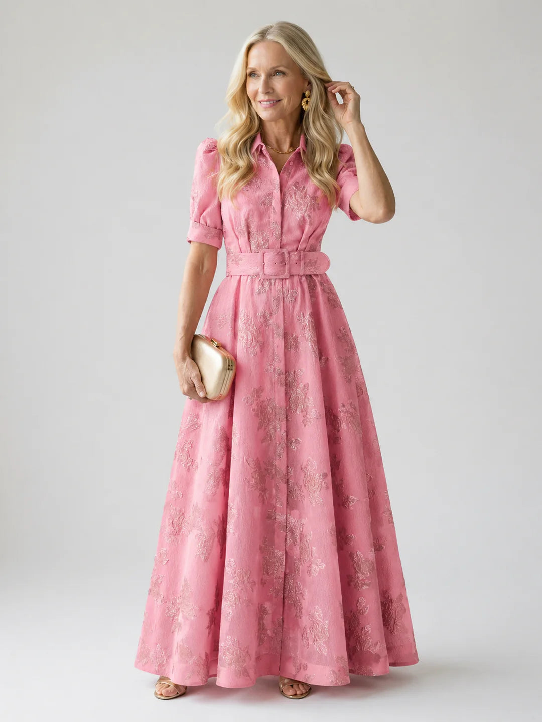Eleanor & Rose™ | Belted Floral Maxi Dress