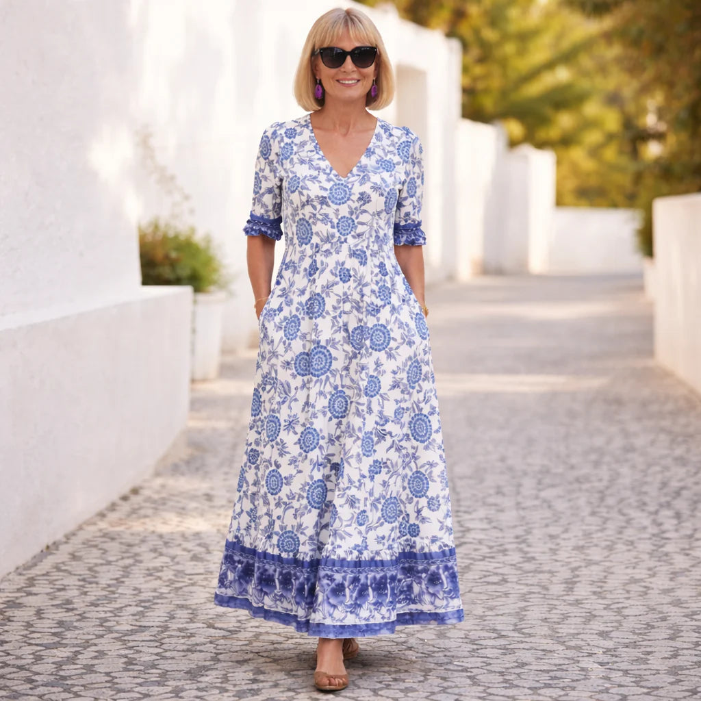 Ellie | Elegant Floral Dress with a Breezy Vibe