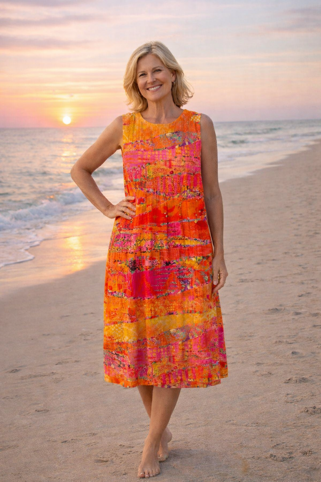 Faye | Sunset Midi Dress
