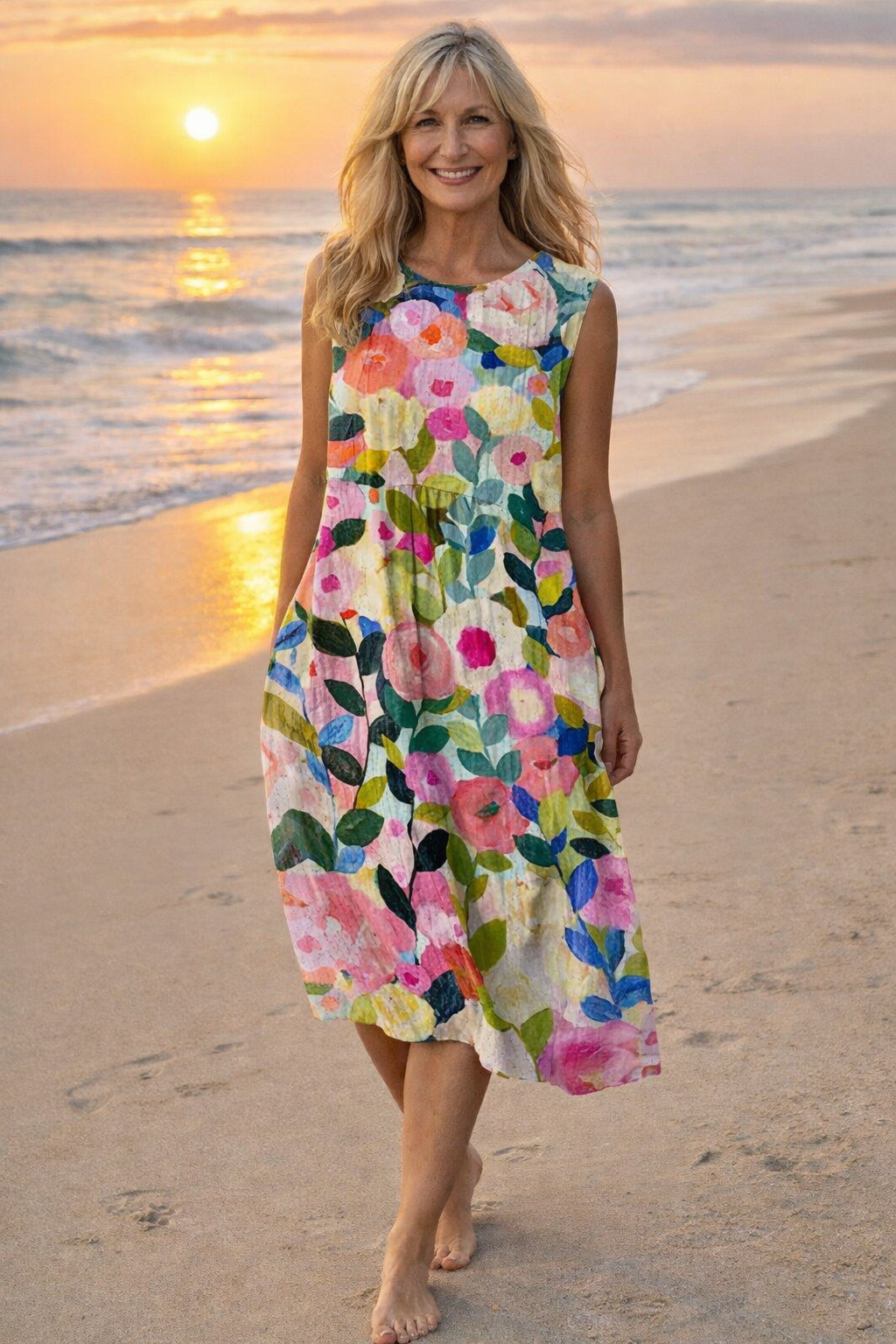 Ava | Floral Midi Dress