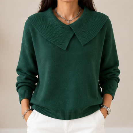 Sunnora™ | Sweater with Collar
