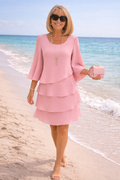 Catherine | Elegant Comfort Ruffle Dress