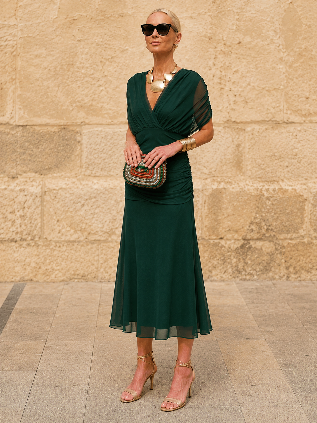 Morgan | Elegant Green Dress