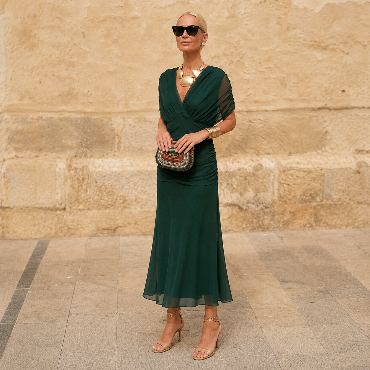 Morgan | Elegant Green Dress