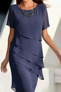 Linda | Elegant Comfort Ruffle Dress