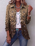 Navara™ | Leopard Print Ruffled Jacket